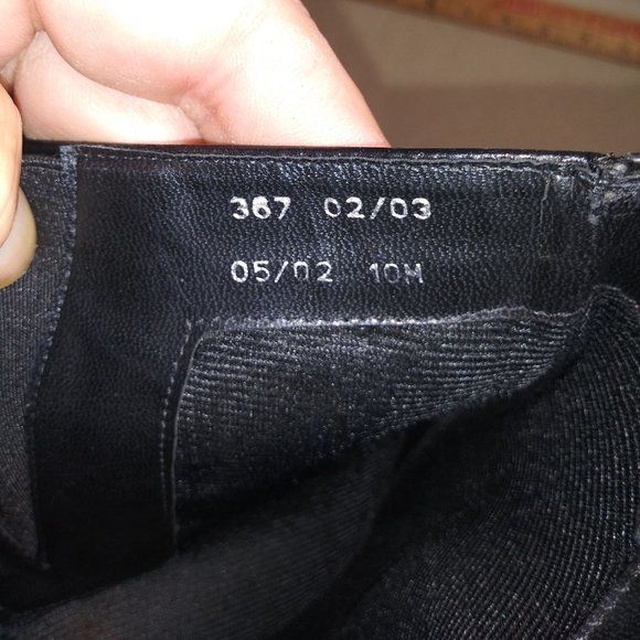 Danelle Black Leather Granny Boots Size 10M - Picture 4 of 6